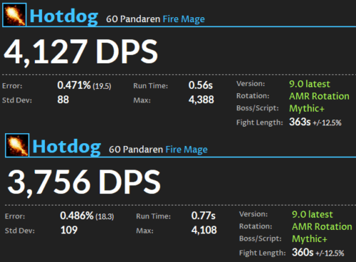 Mago Fuoco DPS Shadowlands