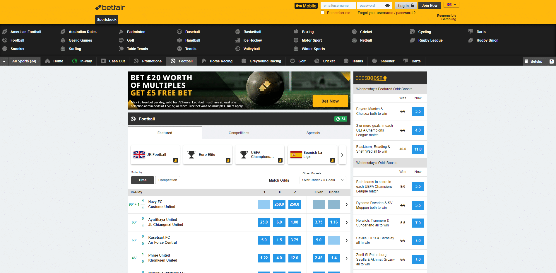 betfair new chelsea manager betting