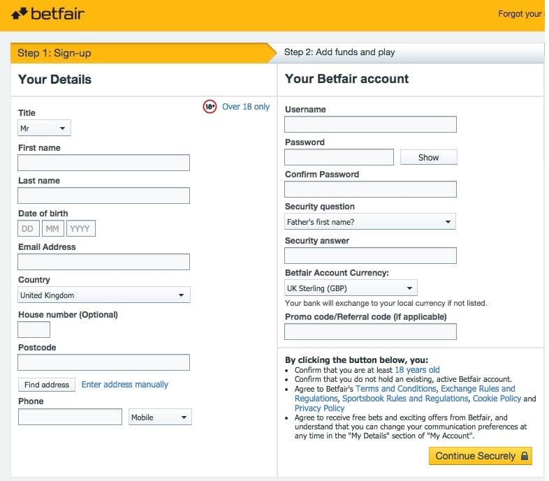 why do betfair need address , what does reduction factor mean on betfair