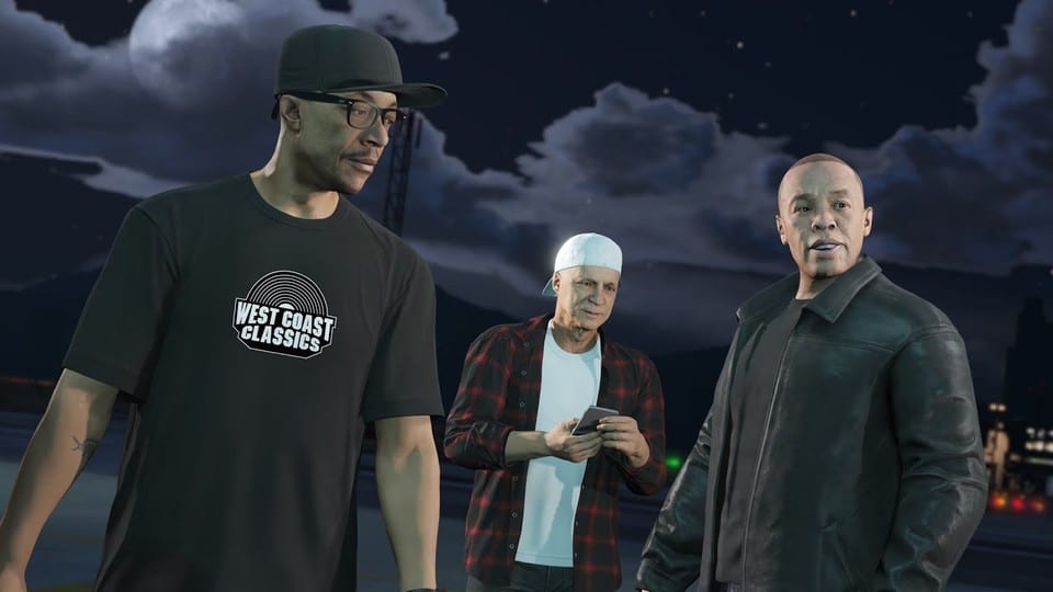 Le musicien Dr. Dre a déjà fait une apparition dans GTA Online dans le cadre du Cayo Perico Heist.