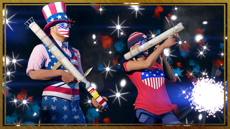 Le mousquet et le lanceur de feux d'artifice ne sont toujours disponibles que lors des fêtes américaines spéciales dans GTA Online