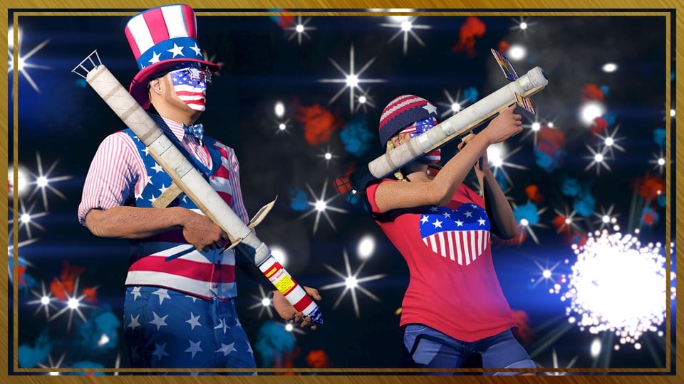 火枪和烟花发射器总是只在《GTA Online》中的美国特殊节日才能使用。