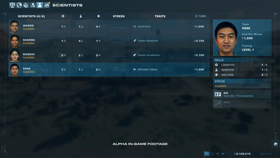 Das Stresslevel eurer Mitarbeiter spielt in Jurassic World Evolution 2 eine wichtige Rolle.