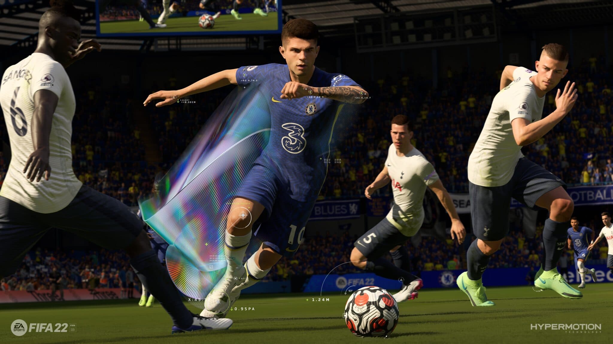 Met HyperMotion wil FIFA 22 nieuwe, realistische bewegingen laten zien die door alle spelers op het veld worden beïnvloed.