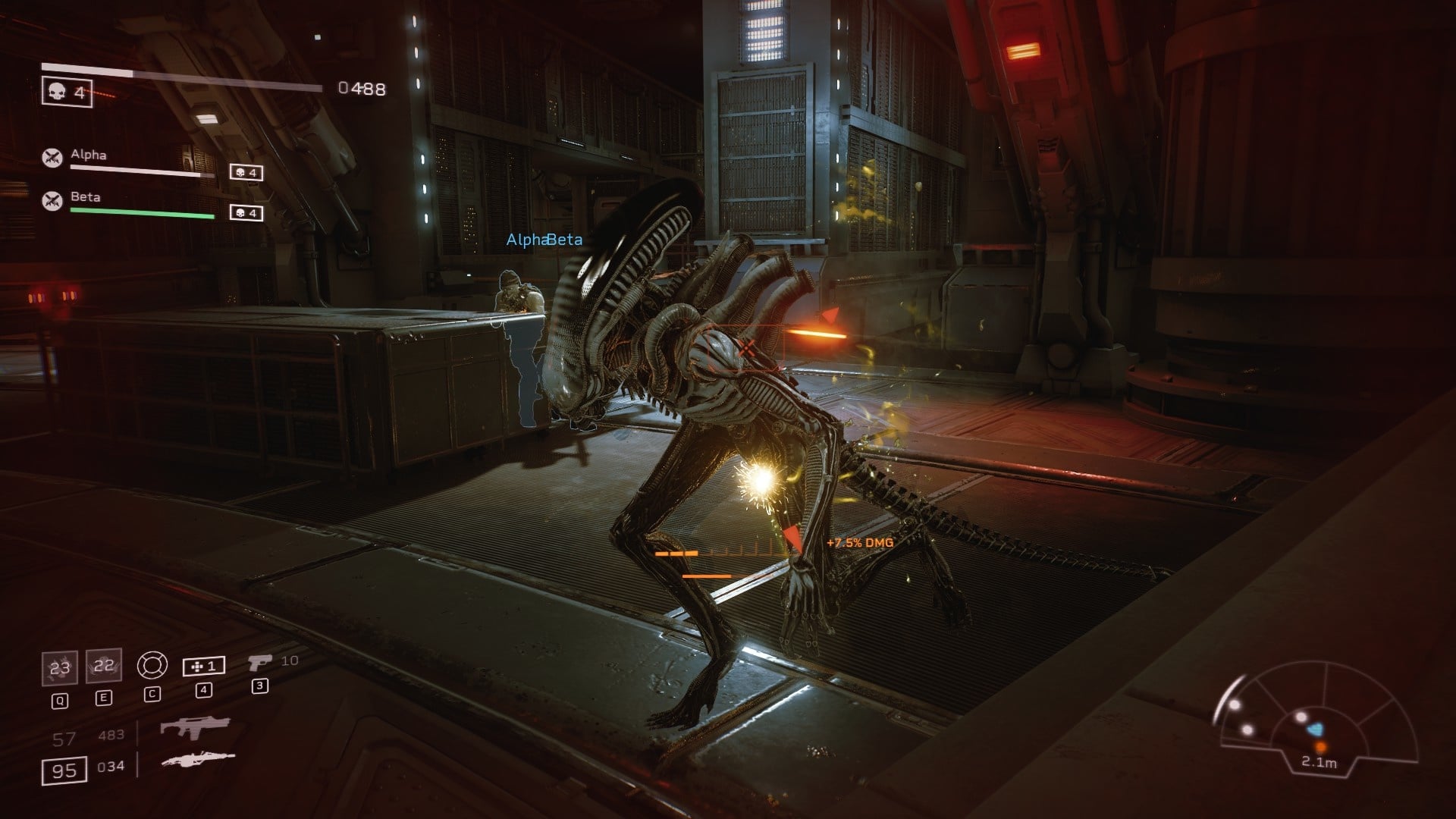 This particular alien has a bit of a backstory. At least for a horde shooter, the story isn't bad.
