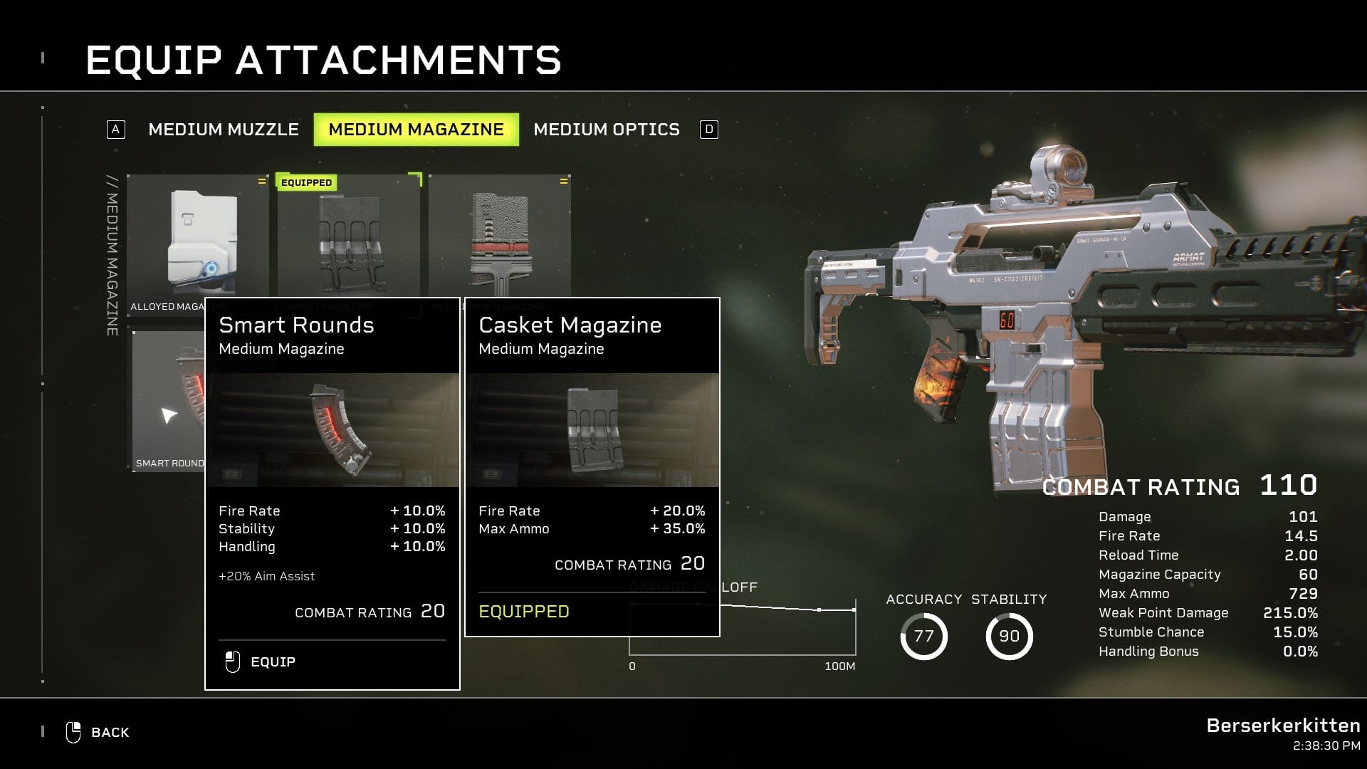 You can decorate weapons via paint jobs and stickers and change their attributes through modifications.