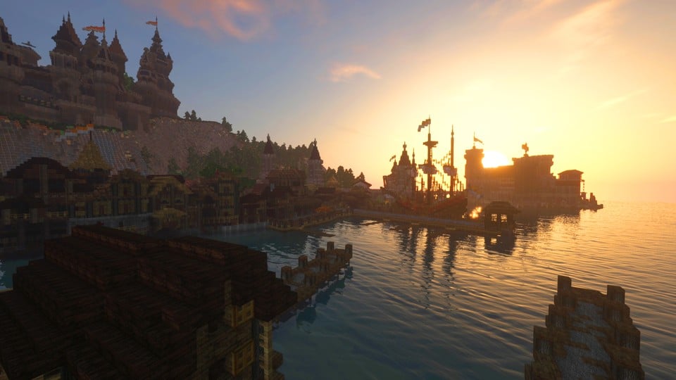 (You can also conjure up beautiful Minecraft sunsets like this with the right mod.)