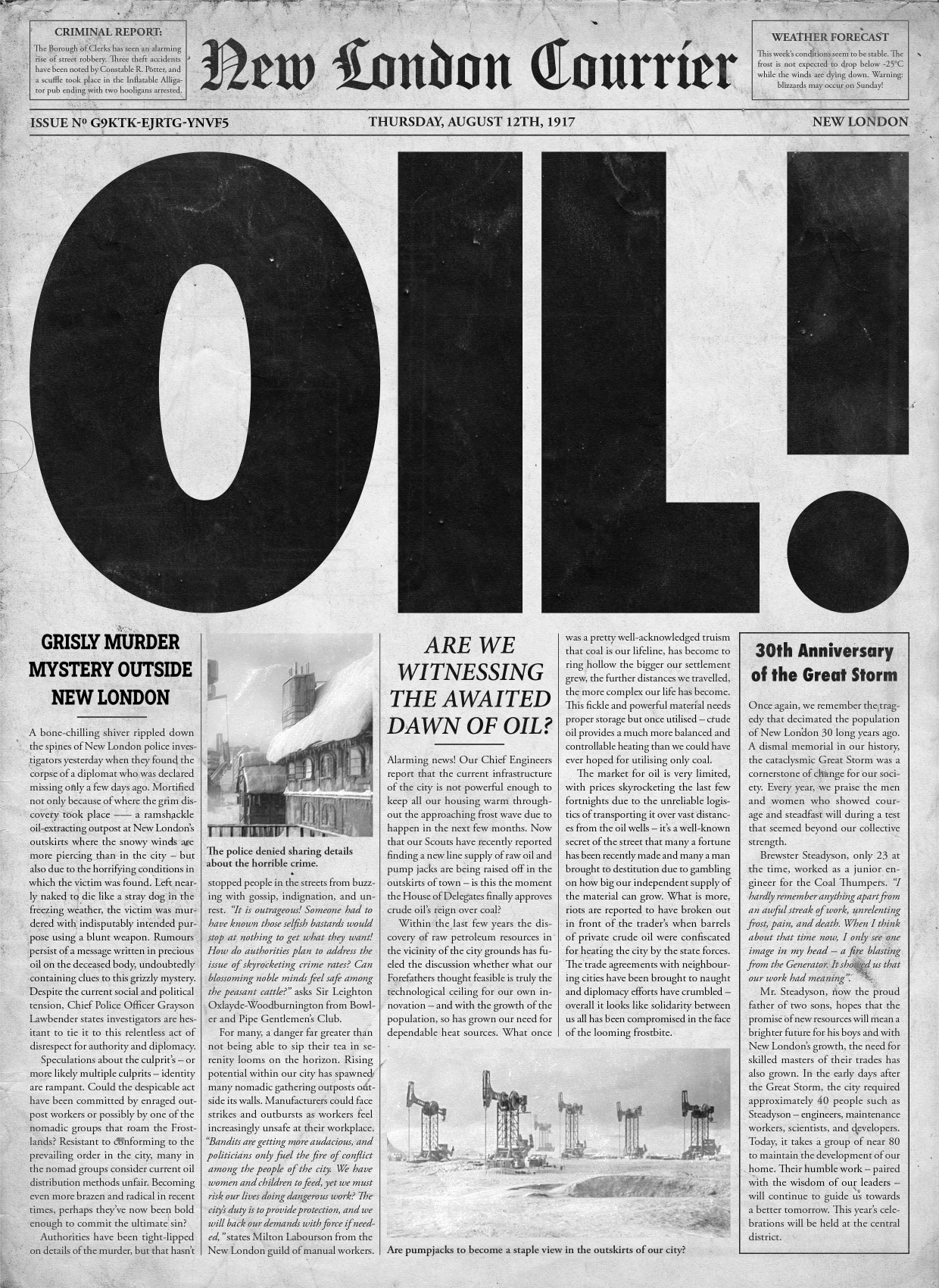 Świat Frostpunk 2 to także cenna ropa naftowa
