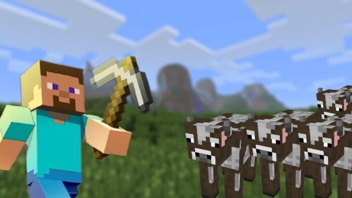 ‎Minecraft Why 100 cows and a rowing boat