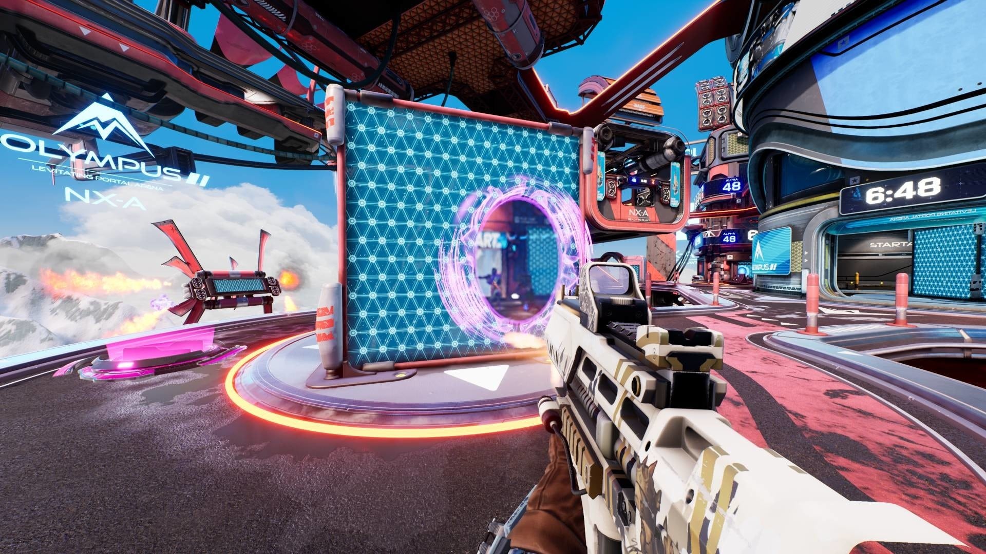 Splitgate speelt als een mix van Portal en ... nou ... Wapens.