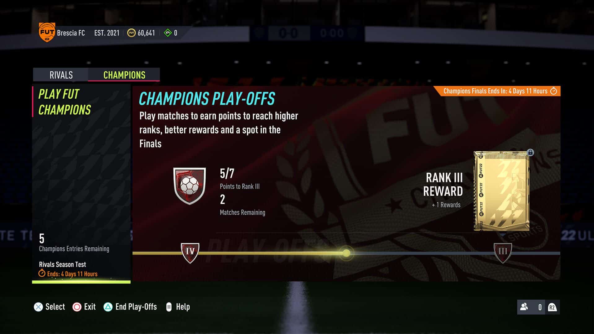 O sistema de classificação no FUT Champions será ajustado no FIFA 22. (Fonte: EA Sports)