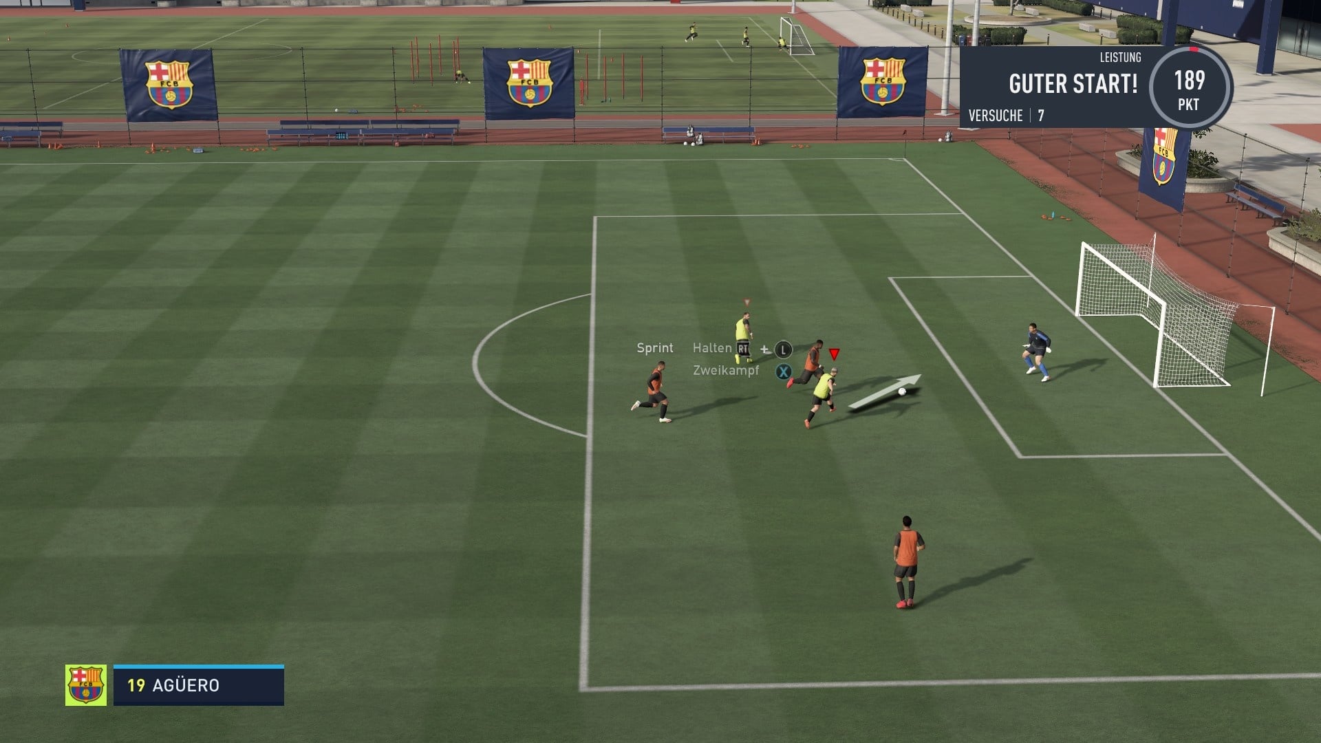 The skill training sessions teach you a range of gameplay subtleties - especially the higher-level game situations with goal finishes are always fun to play.