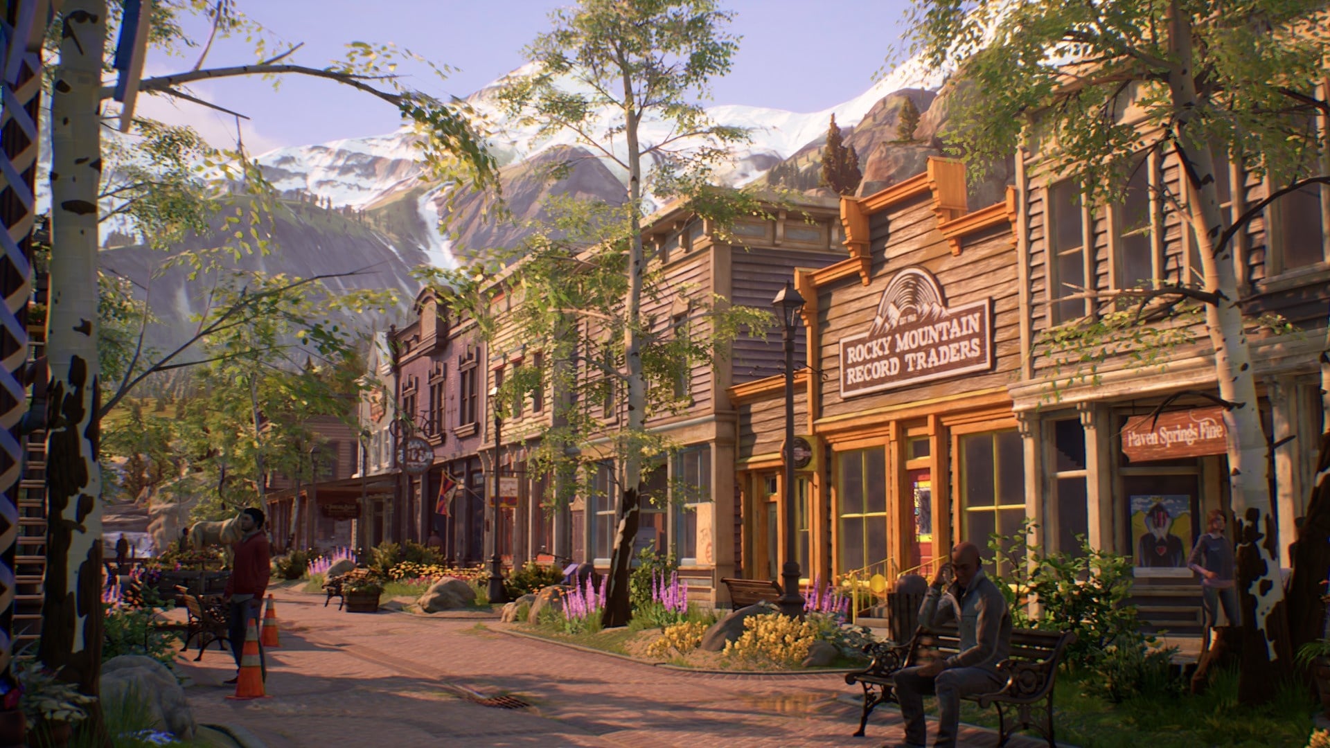 Sun-soaked Haven Springs invites exploration and browsing of quaint shops at every turn.