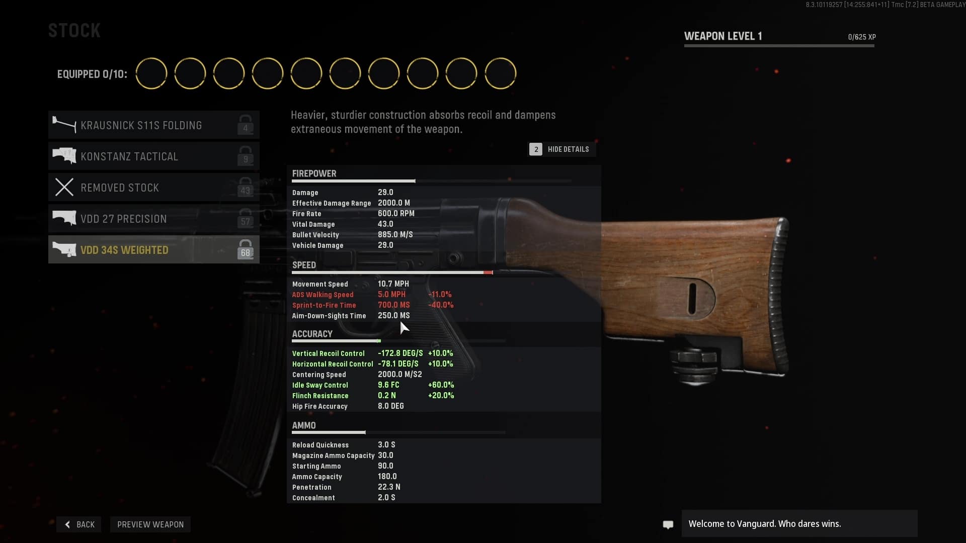 Weaponsmith oferuje mnóstwo opcji i, co bardzo pasuje, szczegółowe statystyki dla każdego dodatku. Wzorowo!