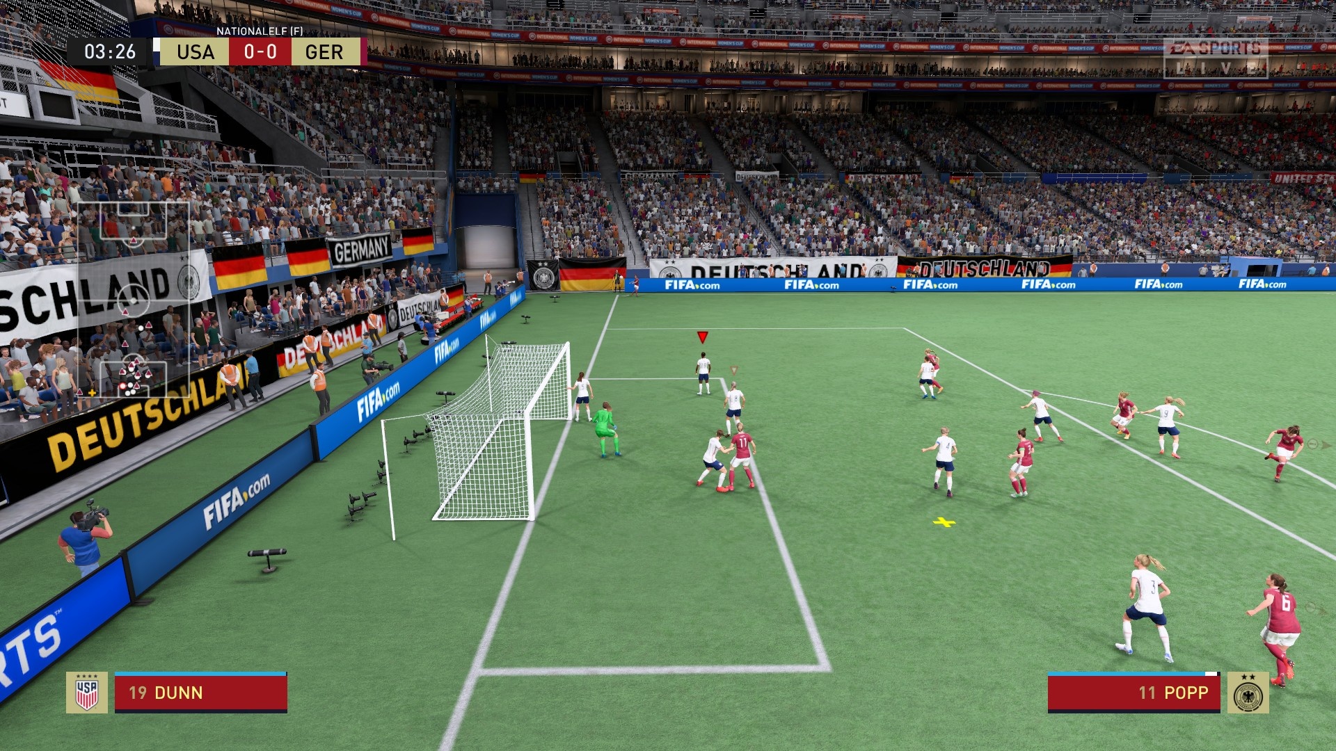 Corner kick: In general we like the standard situations quite well in FIFA 22; also the free kick system is fun.