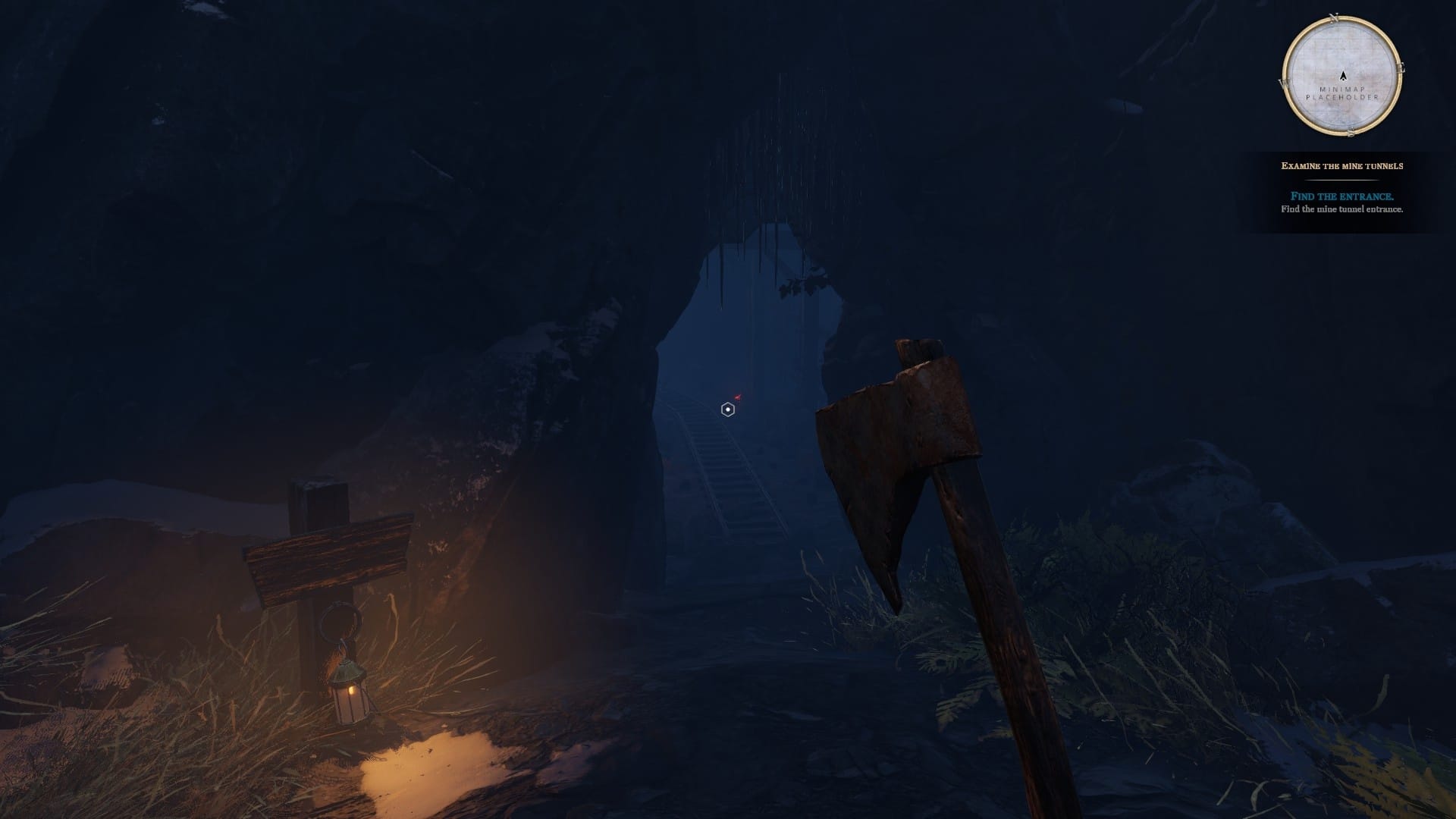 Nella demo su Steam, ci aggiriamo in particolare in una vecchia miniera di nani. Una miniera!