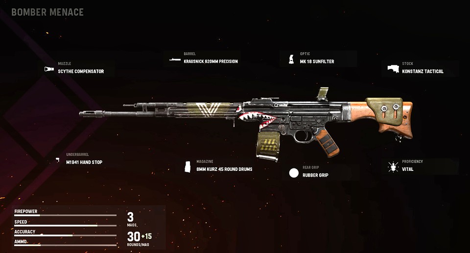 Event przynosi wam Bomber Menace blueprint dla StG44 od Vanguarda.