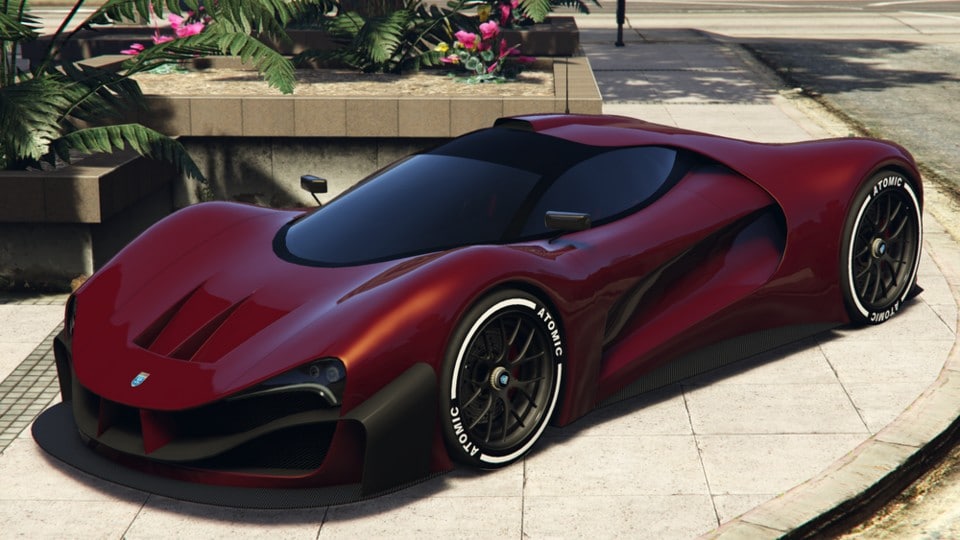 Je kunt deze week de peperdure Grotti Visione sportwagen winnen in GTA Online's Diamond Casino Resort. Image source: GTAFandom