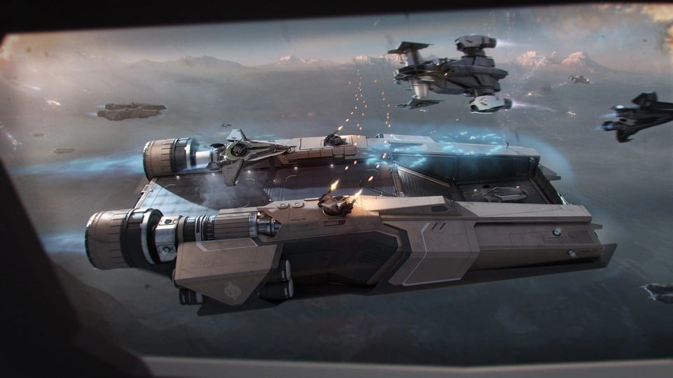 Existem também navios (espaciais) para comprar em Star Citizen, mas sem desvios através de uma moeda premium exclusiva e caixas de saque