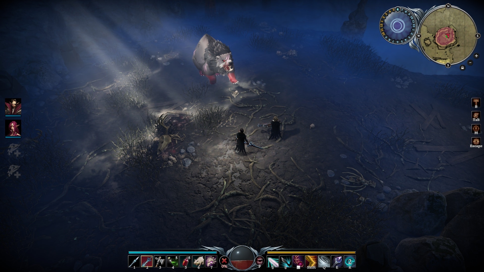 Bosses and mini-bosses are everywhere in the open world. Their blood can give your vampires new abilities.