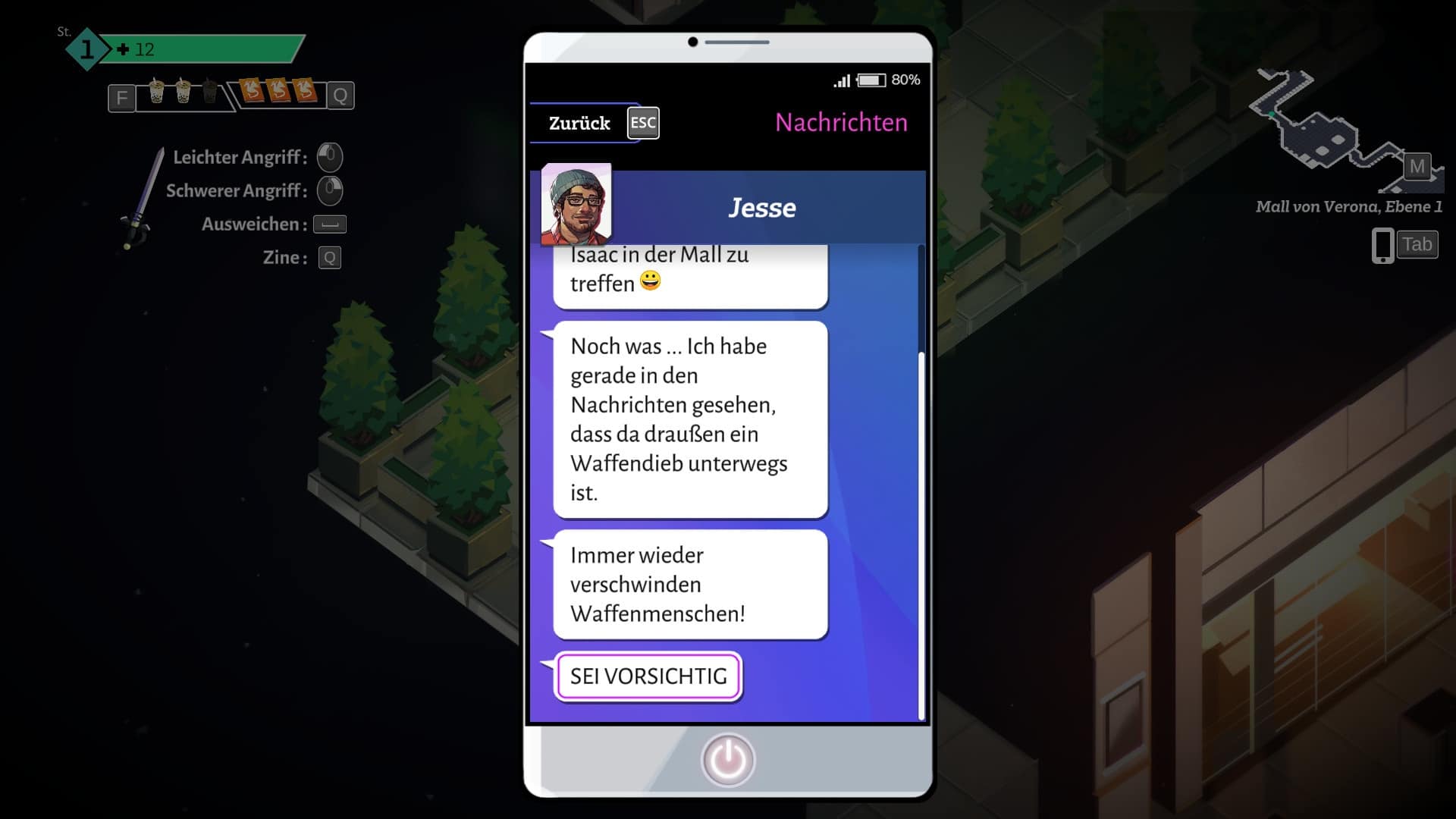 El primo Jesse nos mantiene al día a través de nuestro teléfono móvil mientras chateamos y nos citamos con nuestras potenciales parejas al mismo tiempo