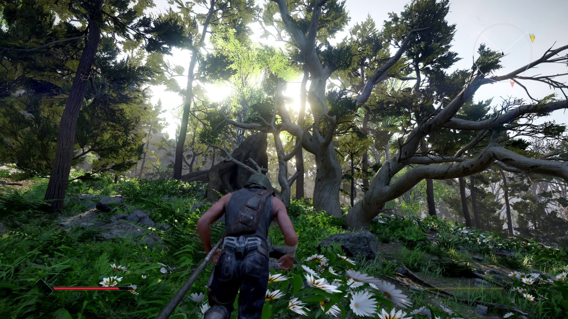 Especialmente na floresta e com a iluminação adequada, o Elex 2 parece bastante bonito