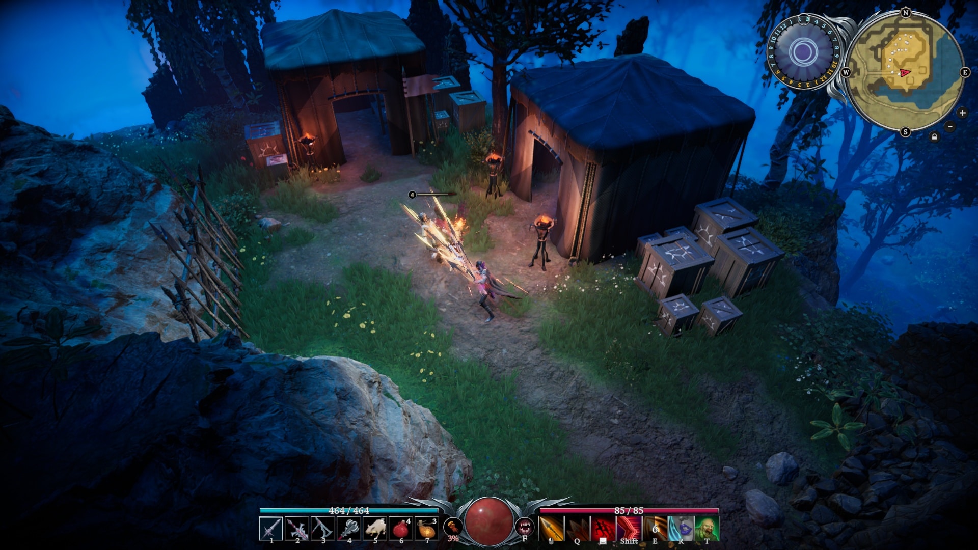 In V Rising, players will have a wide variety of ranged and melee weapons and spells at their disposal. The developers even plan to expand their arsenal.