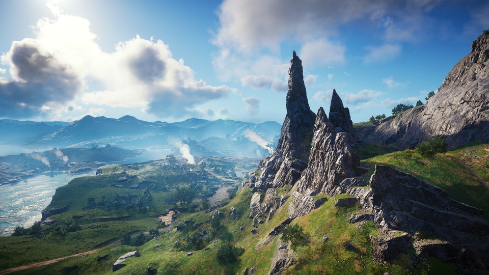 Het eiland Skye ligt in Schotland. De gratis DLC biedt dus een geheel nieuwe setting, ver weg van Engeland en Noorwegen.