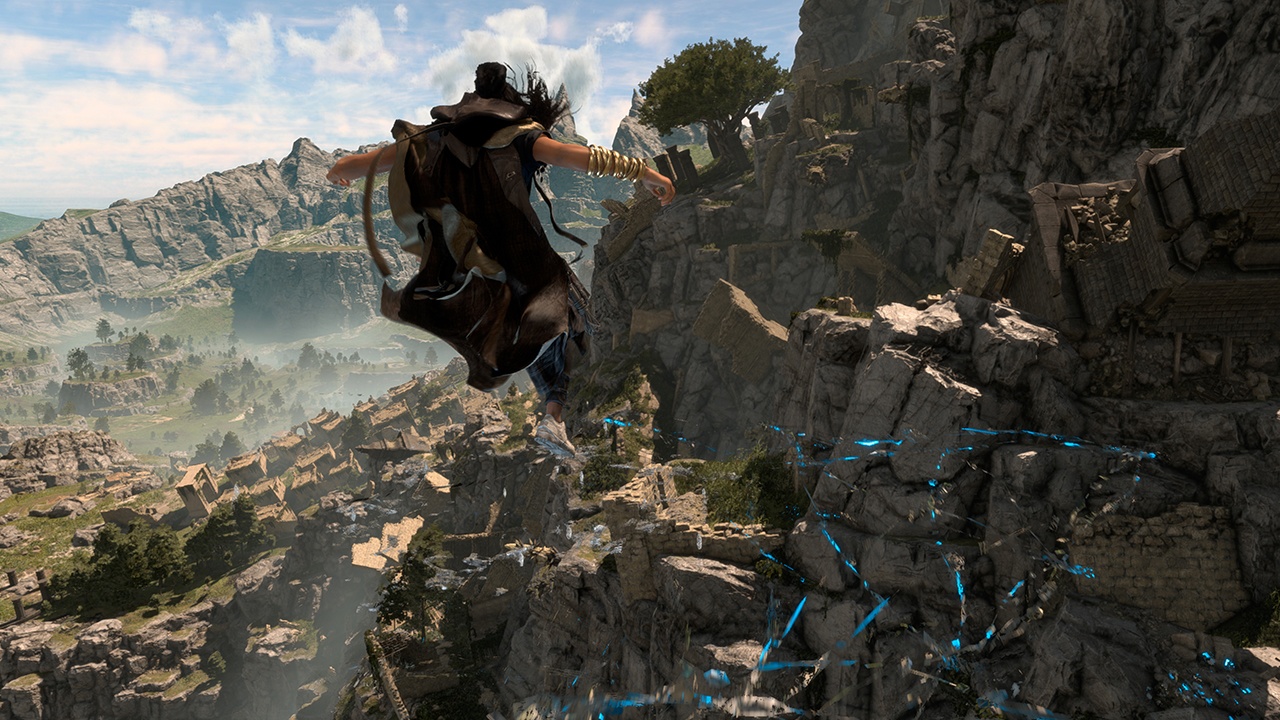 Magic parkour is meant to let you take full advantage of the verticality of the game world.
