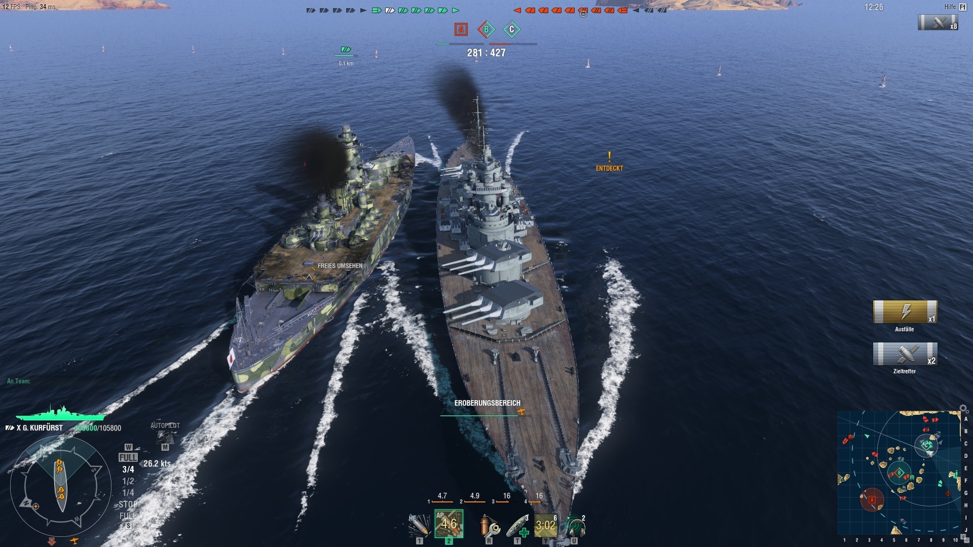World of Warships applies the successful formula of its big brother World of Tanks to the seven seas: Carefully recreated historical ships battle it out in huge, tactical mass battles.