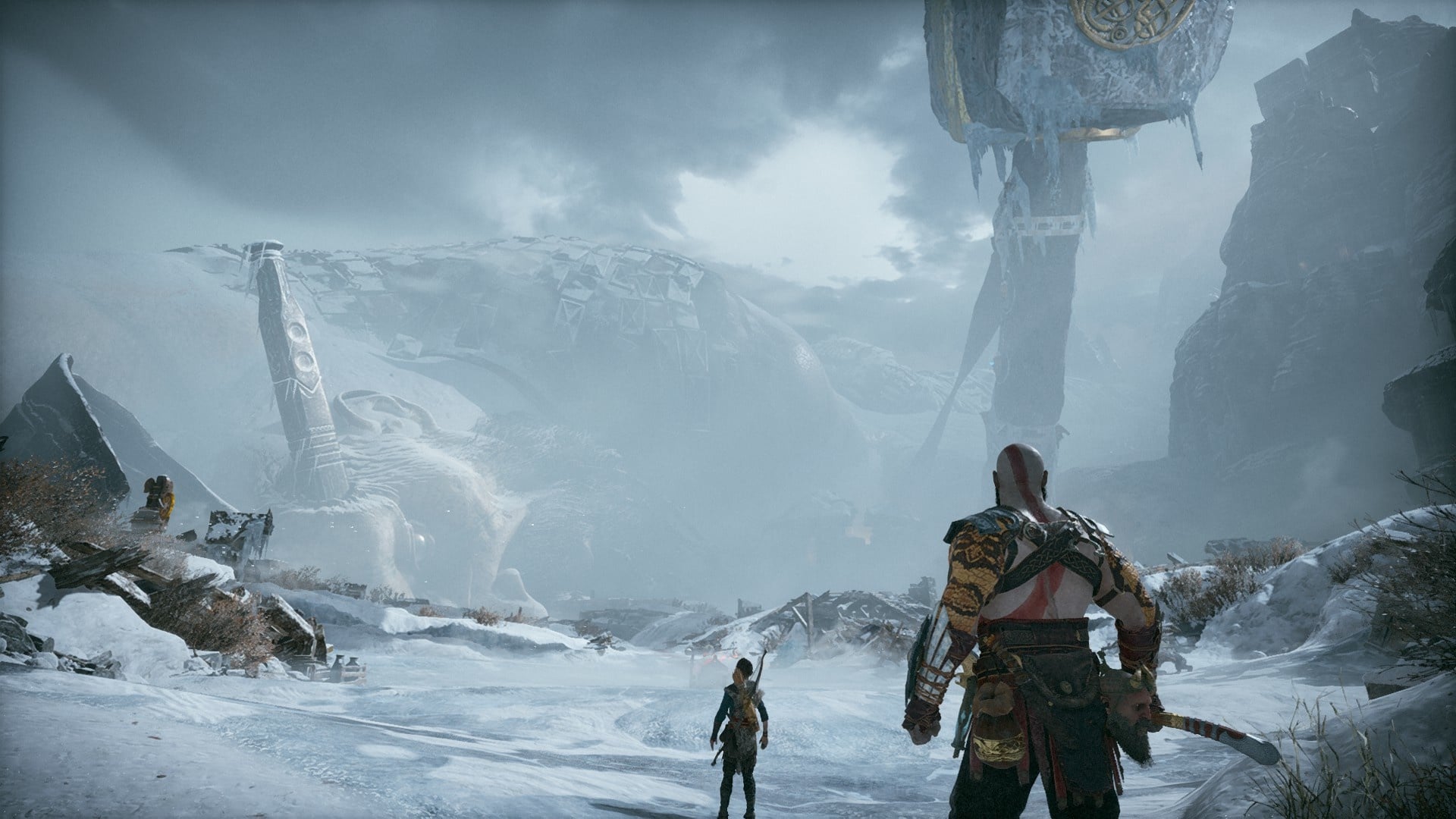 Not all giants in God of War are big - but some are.