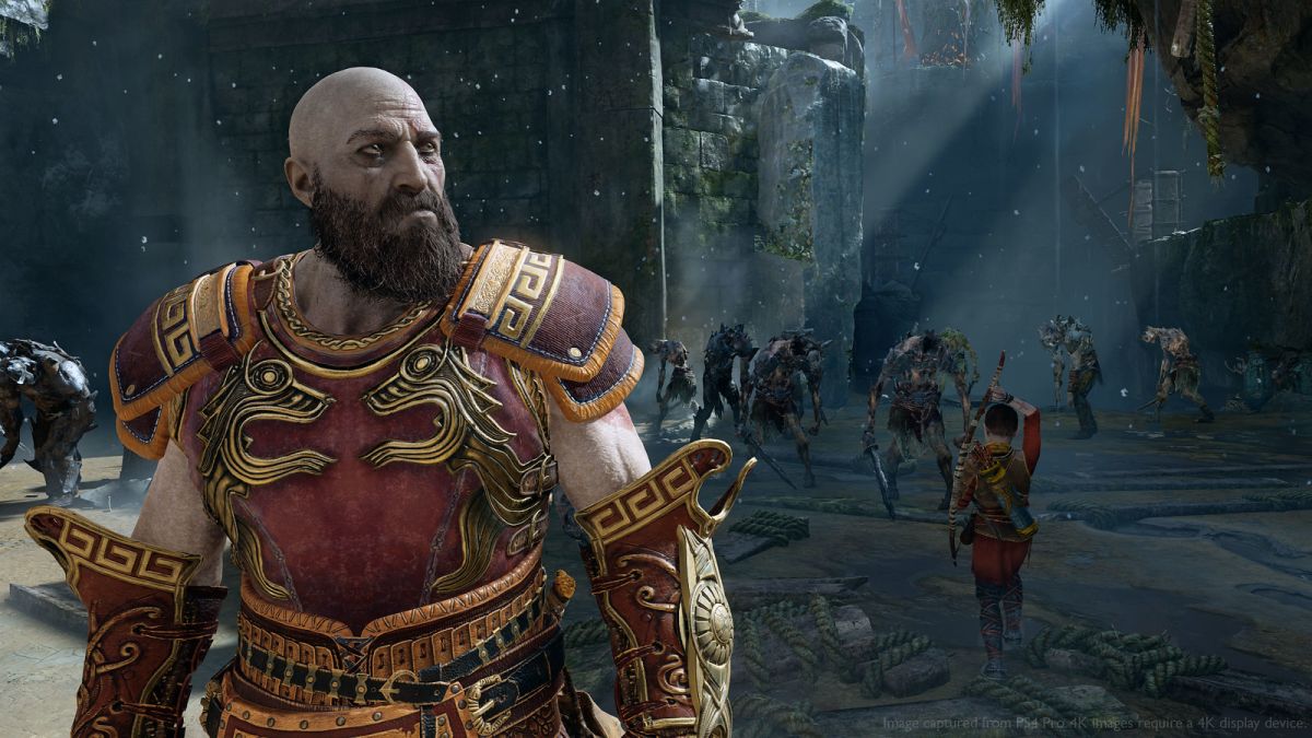 Os anões Sindri e Brok craft items e actualizam as armas Kratos