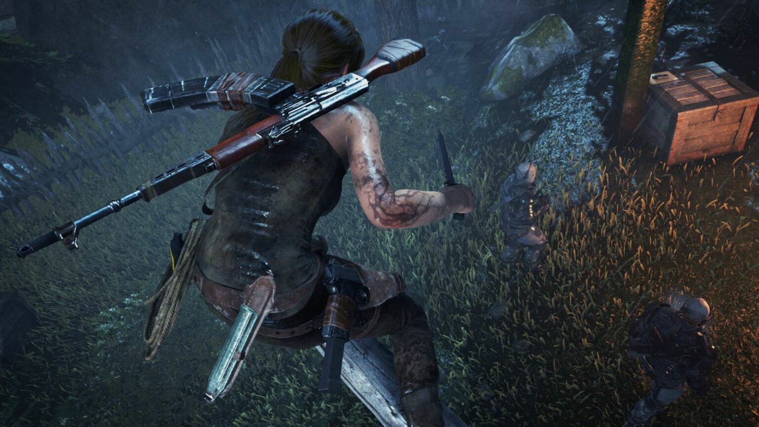 The overall style and tone of the Tomb Raider trilogy is much more realistic