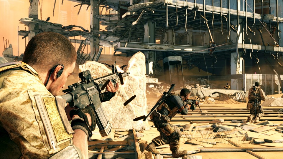 Behind the unassuming exterior of a third person shooter, astonishing story chasms yawn in Spec Ops: The Line.