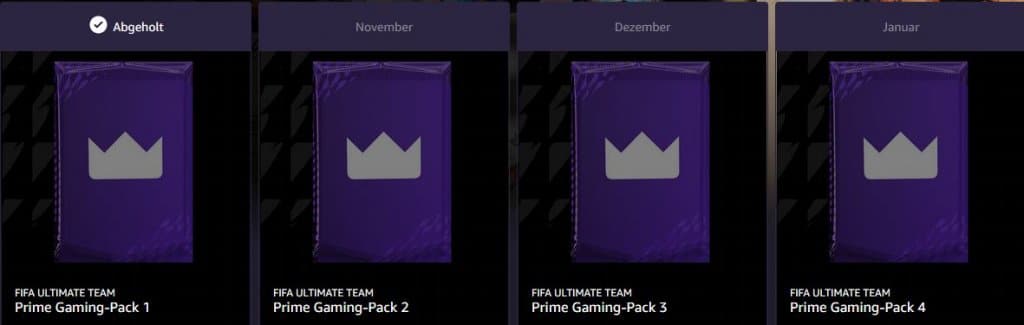 Monthly Prime Gaming FIFA 22 Packs