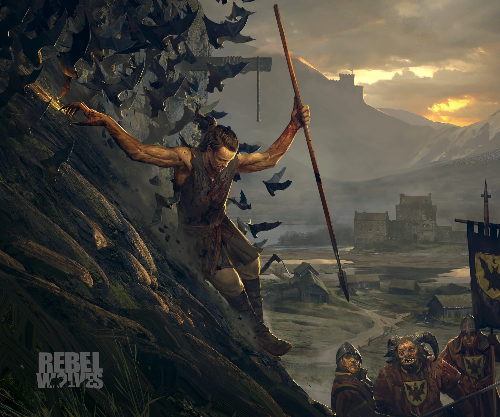 So far, all we can see is this concept art for the new game. It hints at a dark fantasy setting and war.