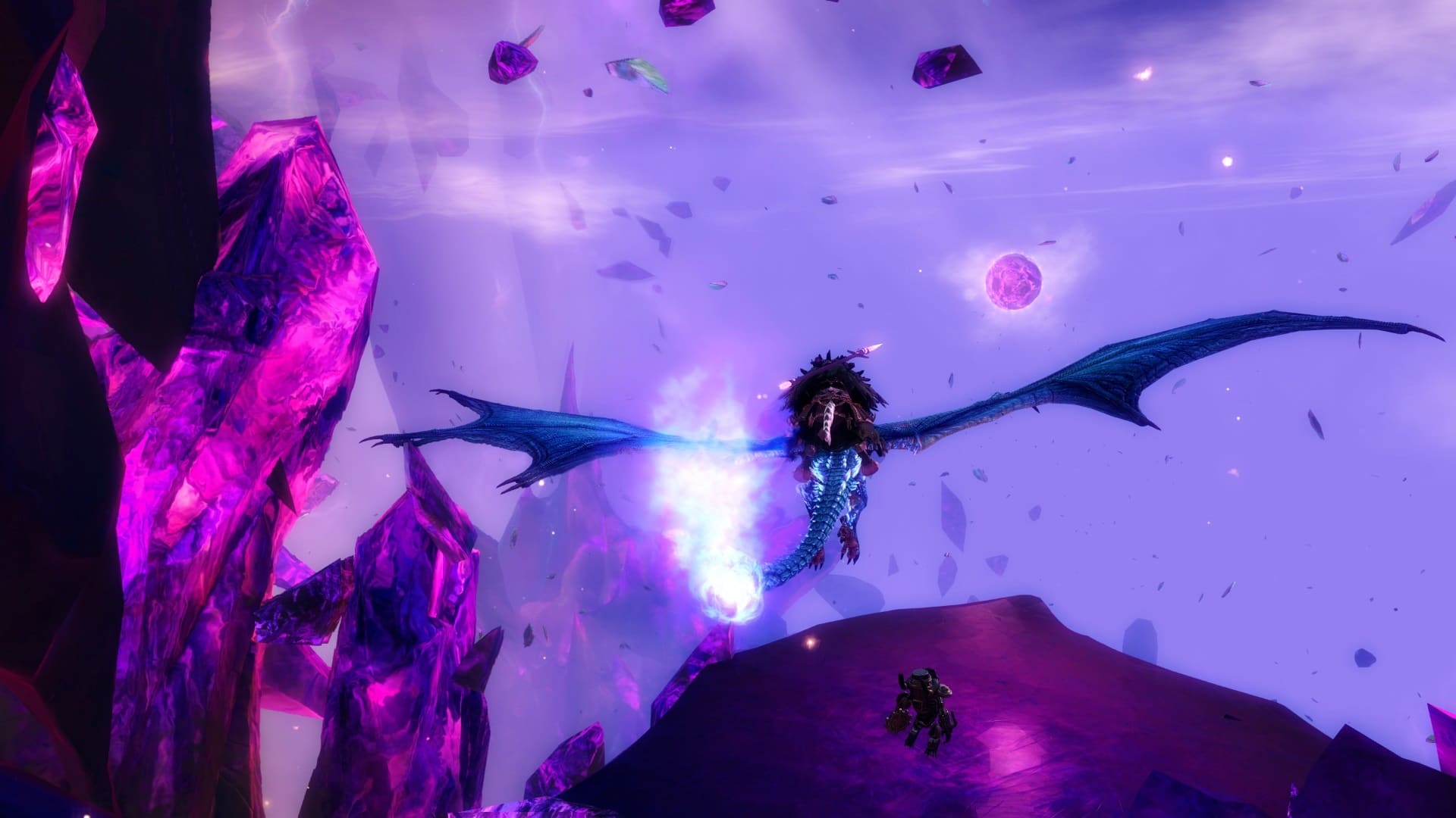 At no point in Guild Wars 2 do you need a flying mount. Once you're on one, however, you'll be reluctant to walk again.