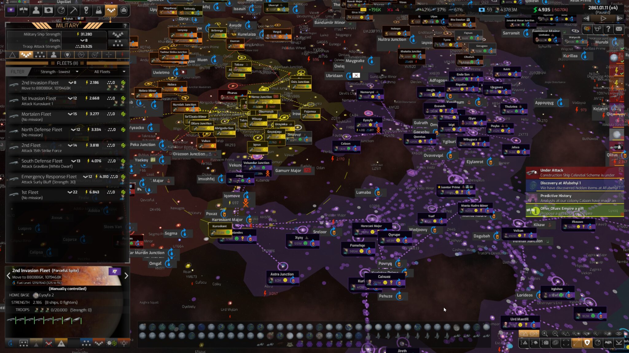 Wielkie imperia roją się od cywilnych frachtowców, kolonii, stacji wydobywczych i tak dalej. To właśnie sprawia, że Distant Worlds 2 jest tak fascynujące.