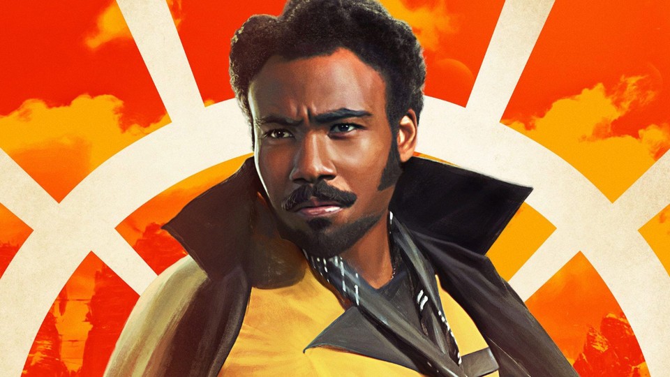 Donald Glover declarou no passado que estaria interessado em regressar como Lando Calrissian. No entanto, não se sabe agora se ele está realmente envolvido com o Lando. Fonte da imagem: Disney/Lucasfilm