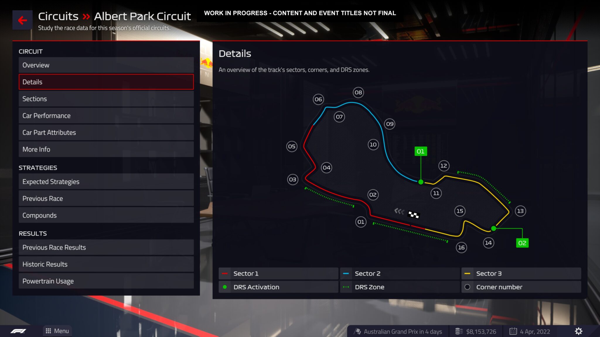 Ceux qui ne s'intéressent pas à la piste ont plus de chances de se retrouver en queue de peloton dans F1 Manager 2022