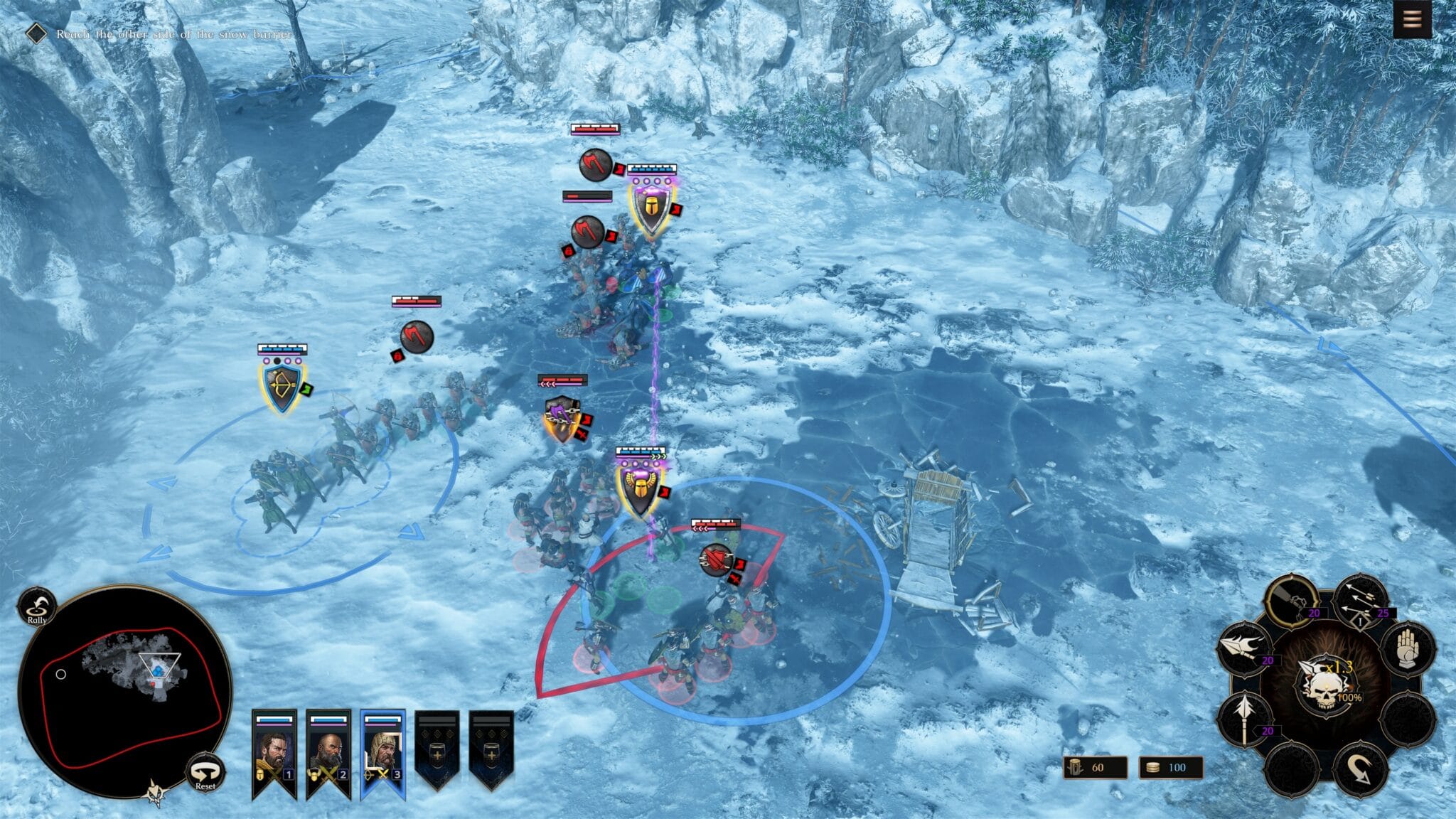 (Gaaaaans thin ice! In the Alps we fight against axe warriors and the weather.)