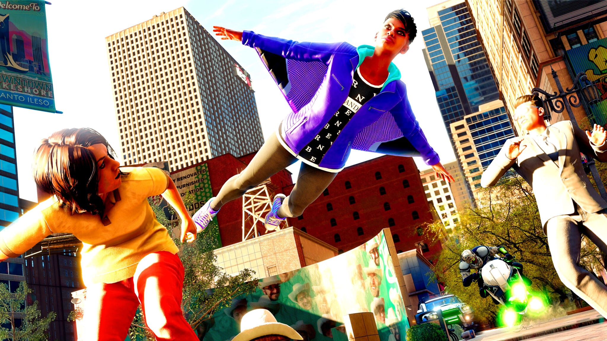 (There are no superpowers in the new Saints Row. Special gimmicks and gadgets - such as the wingsuit - compensate for that.)