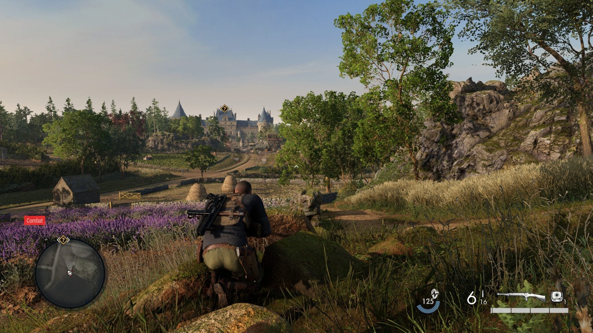(Sniper Elite 5 tem paisagens variadas, por vezes realmente belas)