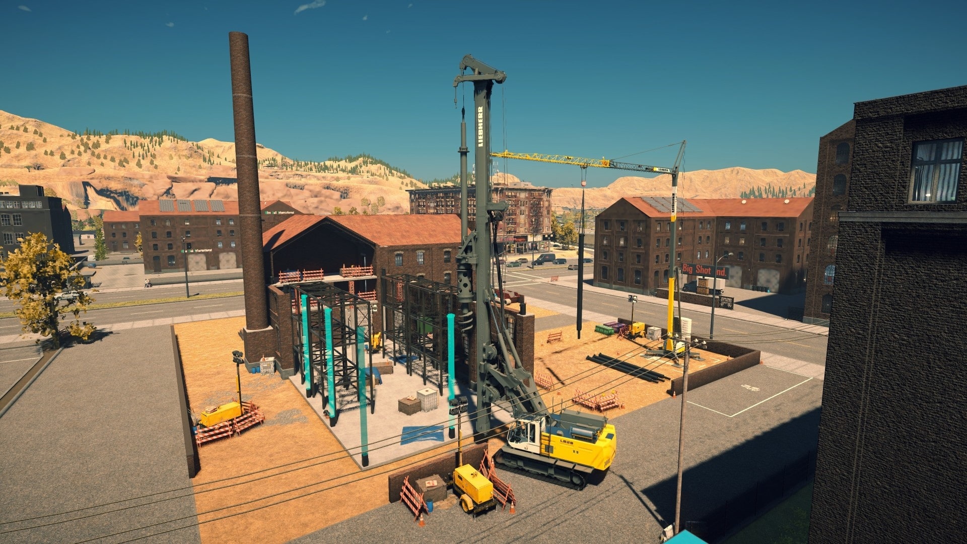 (In the construction simulator you will also drill holes in the ground - there are newly introduced machines for this).