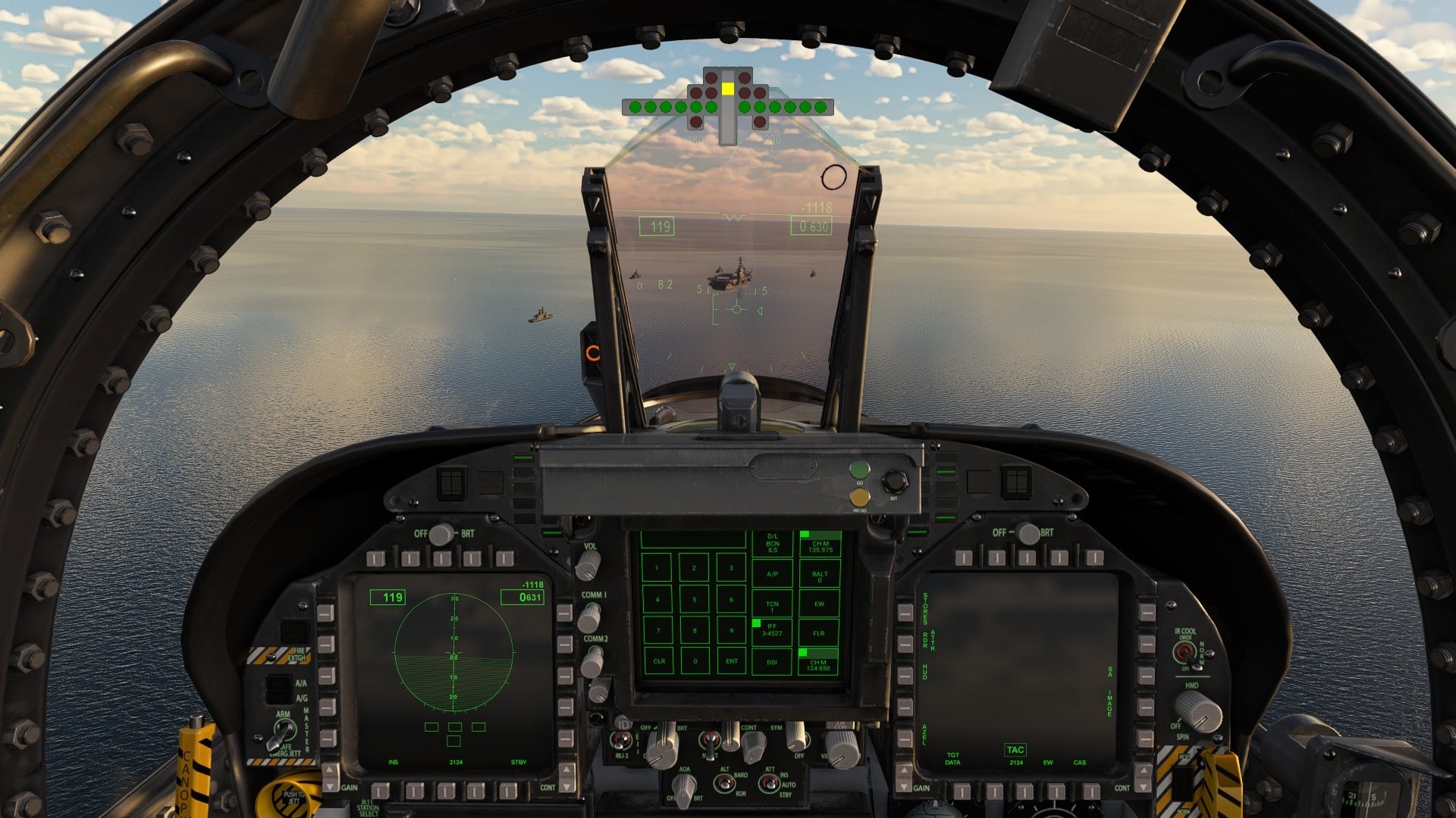 (Top Gun DLC中画面感不俗的航空母舰，到目前为止只用于一个降落挑战，浪费了很多潜力)