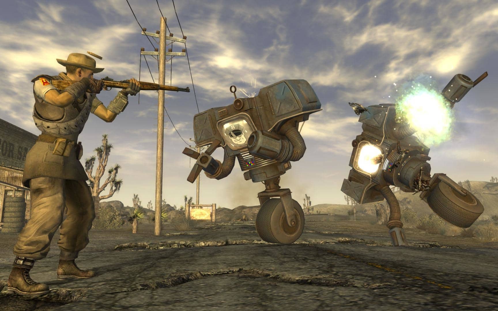 (Ce deuxième coup d'éclat vaut également à Obsidian beaucoup de respect Fallout : New Vegas est un jeu culte, mais souffre de bugs. L'éditeur Bethesda avait sans doute fixé un délai trop court pour le terminer)