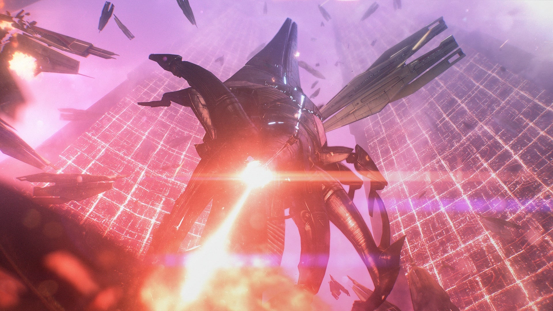 (La toute dernière brique sera les Moissonneurs (image tirée de Mass Effect : Legendary Edition).)