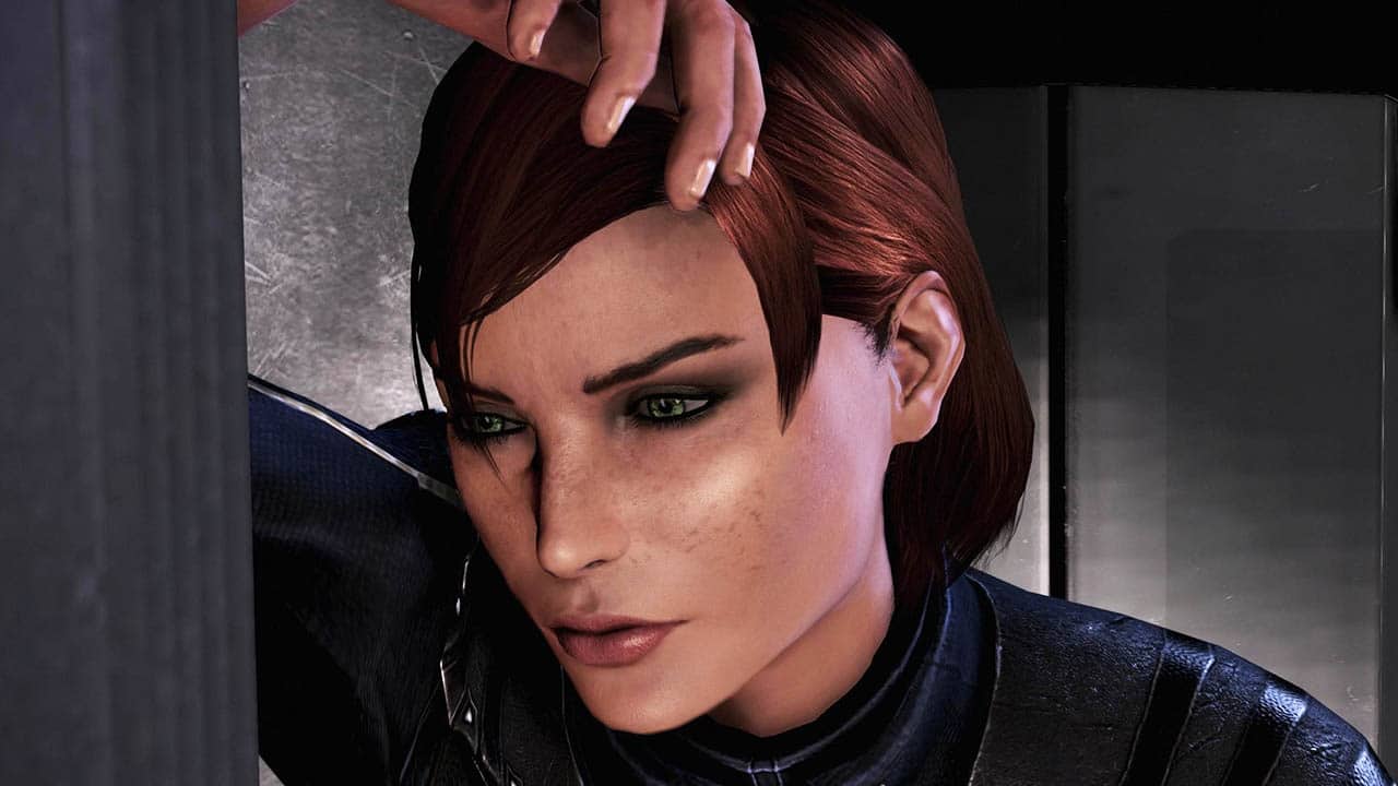 (Er is geen plaats voor Shepard in het 4X spelritme (afbeelding uit Mass Effect: Legendary Edition).)