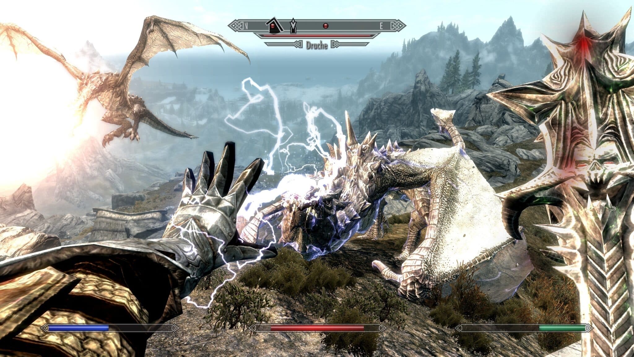 (09 Skyrim (aquí en la Edición Especial de 2016) estableció unos estándares de juego de rol completamente nuevos en 2011. Sólo por las batallas de dragones)