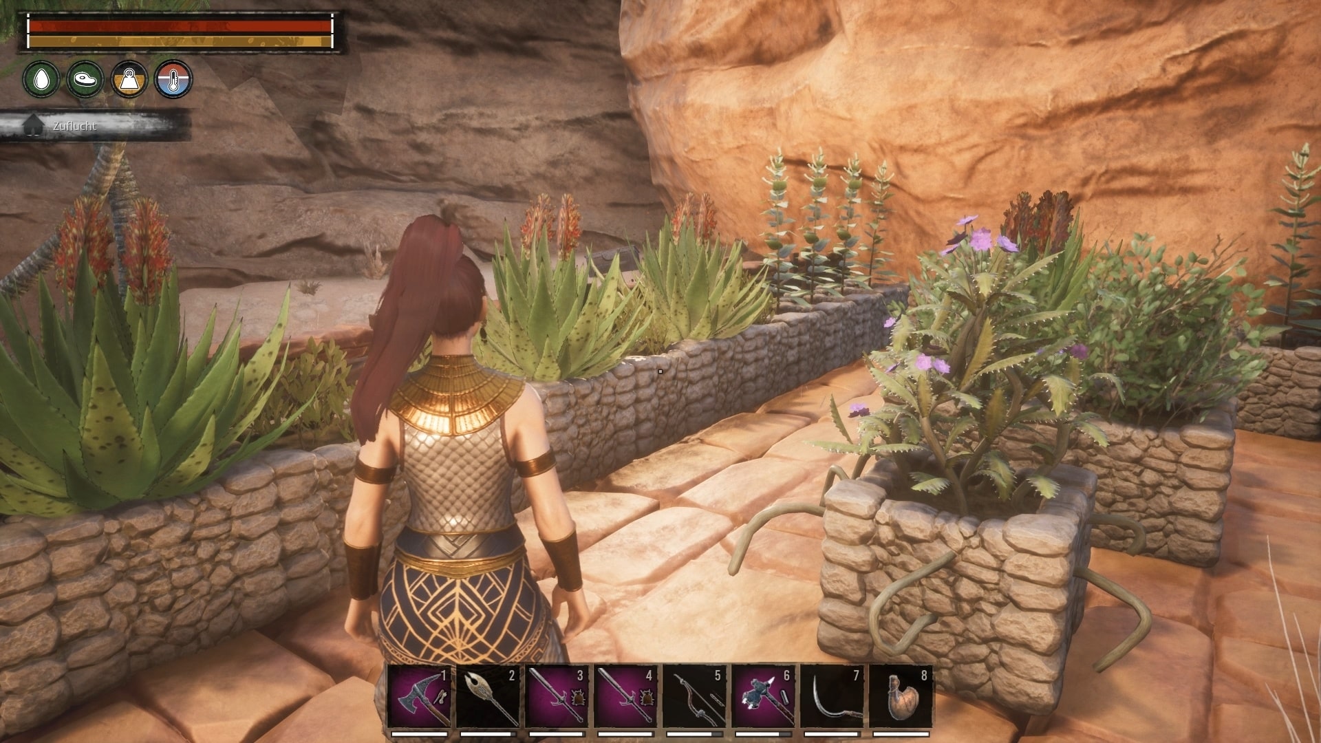 (Het kweken van nuttige planten is mogelijk sinds de release van Conan Exiles 2018.)